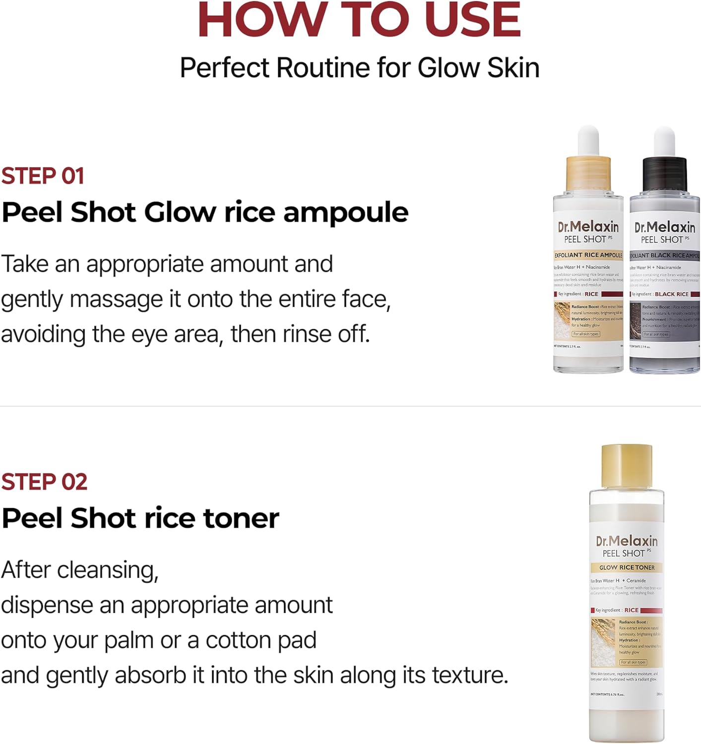 Peel Shot Glow Rice Toner 200 ml